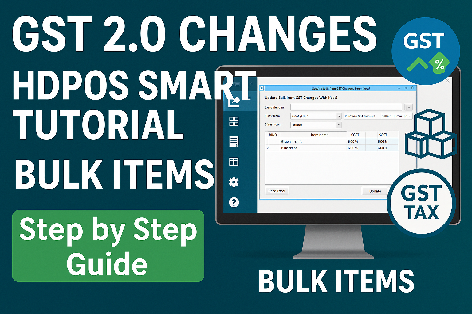 How to Make GST 2.0 Changes for Bulk Items in HDPOS Smart