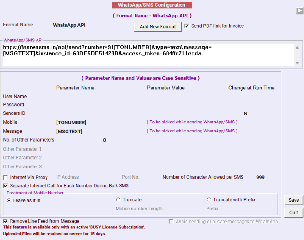 How to Integrate Busy ERP with WhatsApp API Using FastWASMS.in