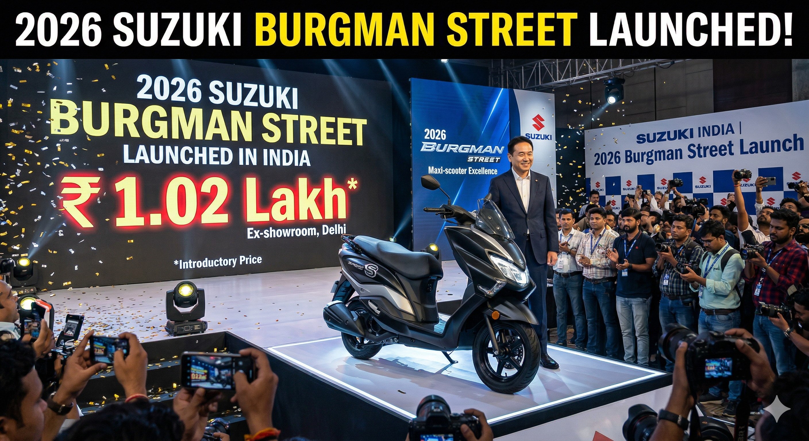 2026 Suzuki Burgman Street launched at Rs 1.02 lakh 💥